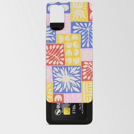 Stylized Pastel Floral Patchwork  Android Card Case