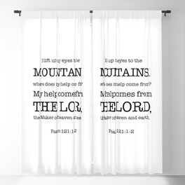 Psalm 121 Eyes to the Mountains, Blackout Curtain