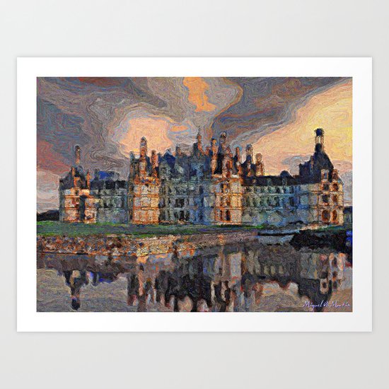 Chambord Castle France Art Print