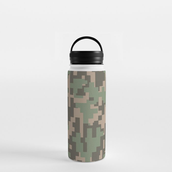 Army Camouflage Digital Pattern Water Bottle