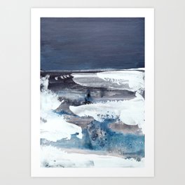 Frozen lake Art Print