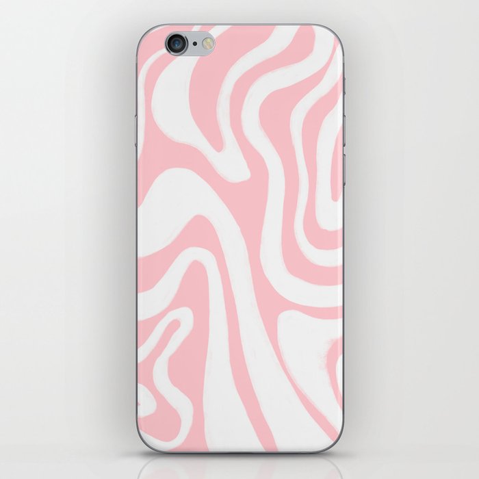 Crystal Rose Pink Liquid Swirl iPhone Skin