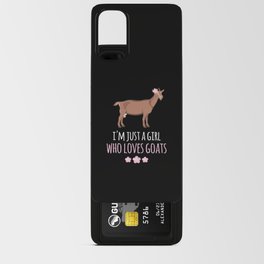 Goat Just A Girl Goats Goats Android Card Case