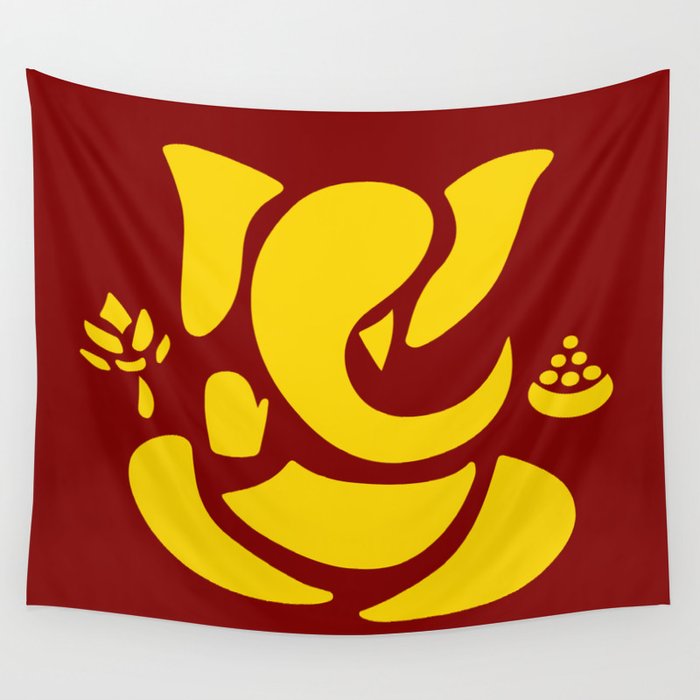 Shripati - The Lord of Fortune Wall Tapestry