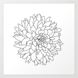 Dahlia 3 Art Print