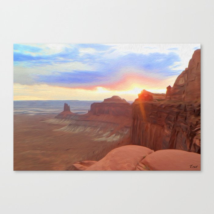 Sunset Canyon Canvas Print
