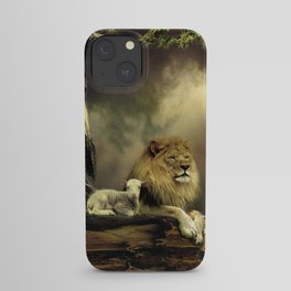 The Lion & the Lamb iPhone Case
