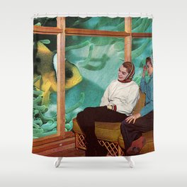 Hello Fish Shower Curtain