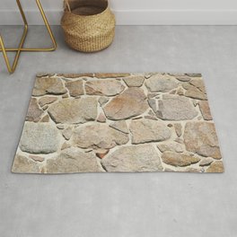 old quarry stone wall Area & Throw Rug