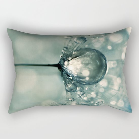 Sea Grey Drop Rectangular Pillow