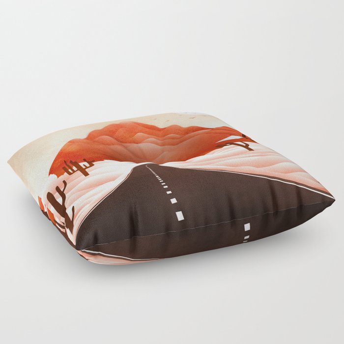 Terracotta Desert Floor Pillow
