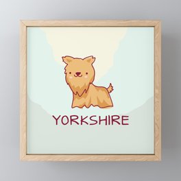 Yorkshire Dog Framed Mini Art Print
