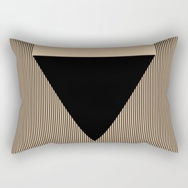 Black Triangle Rectangular Pillow