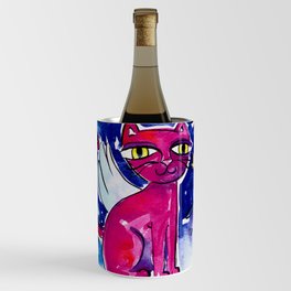 Angel Kitty by Kathy Morton Stanion Wine Chiller