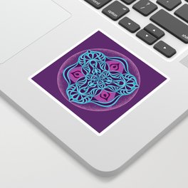 Purple Tiger Mandala  Sticker