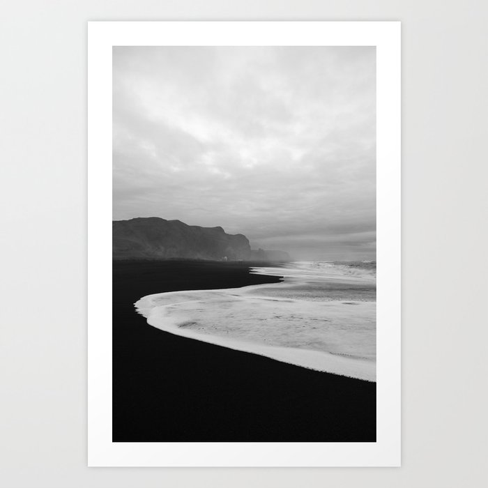 Black Sand Beach of Vik Iceland Art Print