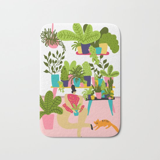 Love Plants Bath Mat