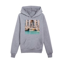 Trevi Fountain, Rome, Italy Kids Pullover Hoodies