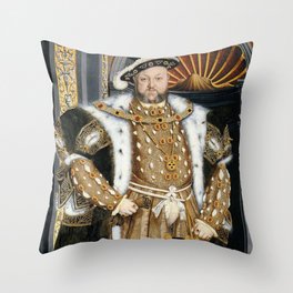 Henry VIII portrait Throw Pillow