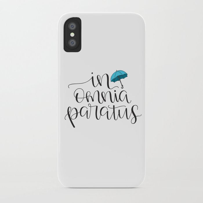 Society6in Omnia Paratus Ready For Anything Gilmore Girls Quote Iphone Case By Little Inklings Iphone Xs Slim Case Dailymail