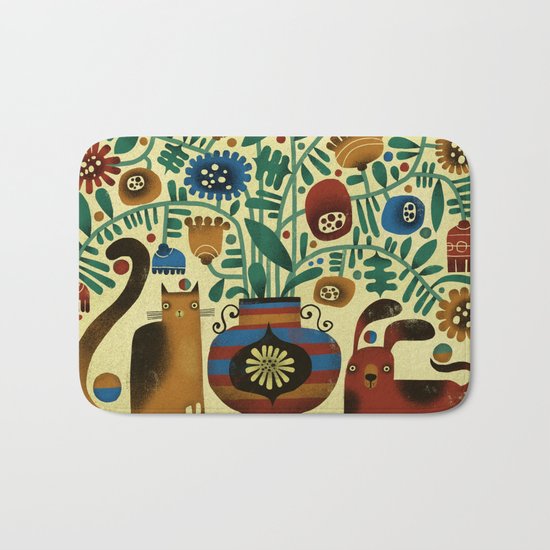 FLOWER ARRANGEMENT Bath Mat