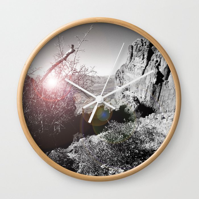 Superstition Mountains Wall Clock