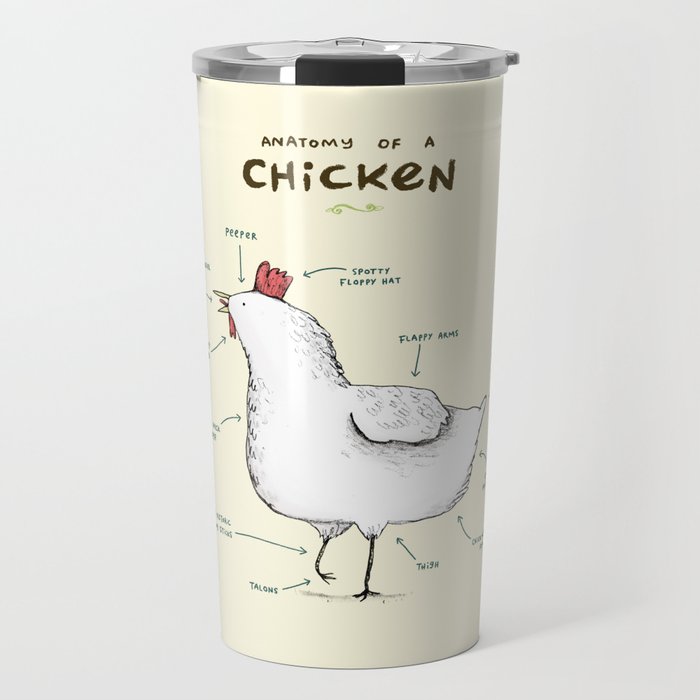 Anatomy of a Chicken Travel Mug
