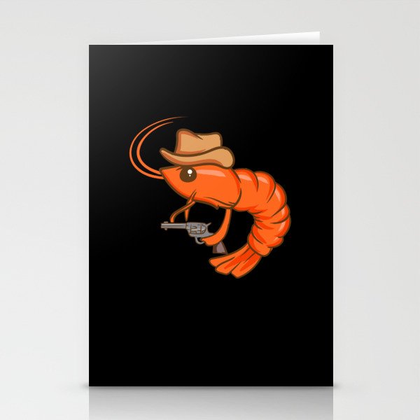 Cowboy Shrimp Stationery Cards