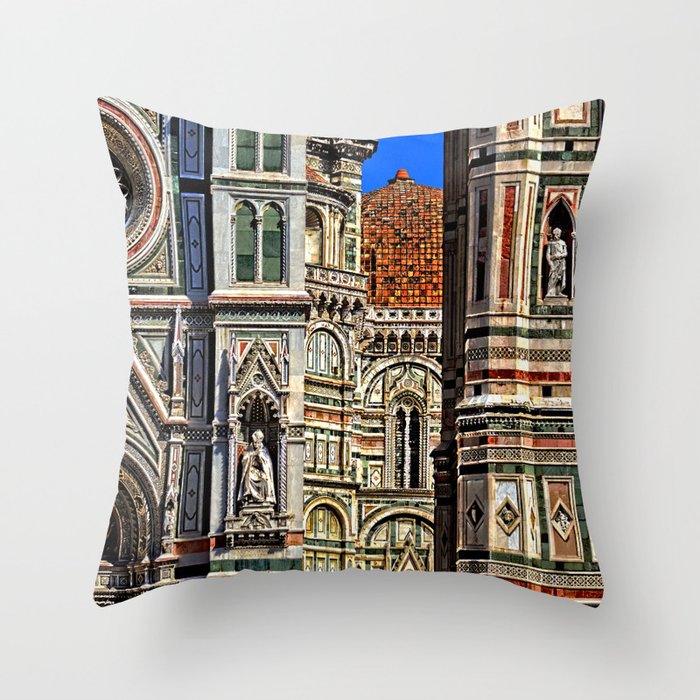 Renaissance Architecture in Florence Throw Pillow