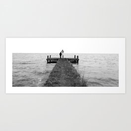Let's Walk to Nowhere Art Print | Photo, Black and White, Nature, Landscape 