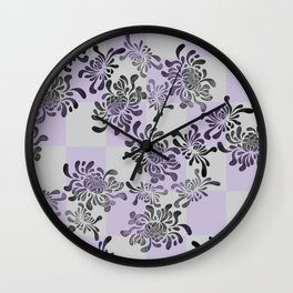Elegant Chrysanthemum Wall Clock