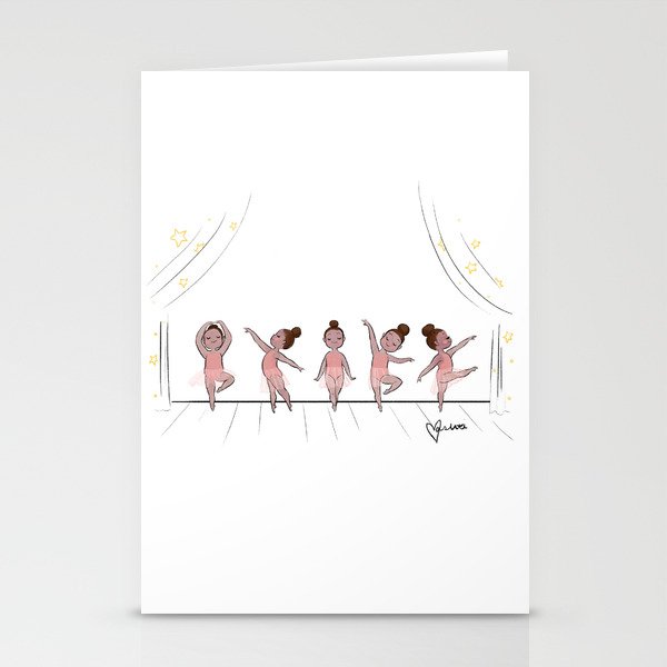 Little Ballerinas Stationery Cards