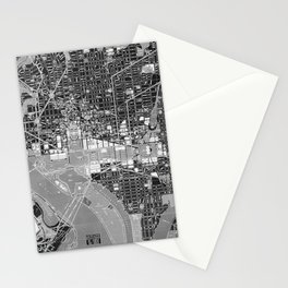 Washington DC Street Map Stationery Cards