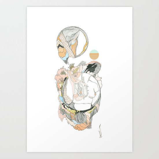 botany///buds Art Print