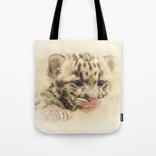 CUTE CLOUDED LEOPARD CUB Tote Bag