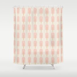 Pink Popsicle Pattern Shower Curtain