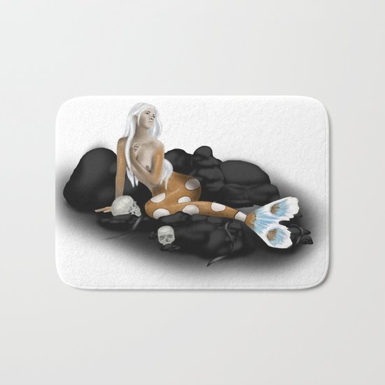 Dangerous Mermaid Bath Mat