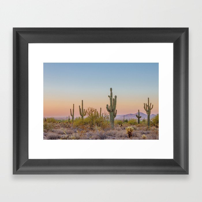 Desert / Scottsdale, Arizona Framed Art Print by Somewhere With Her ...