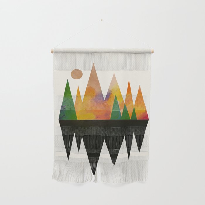 Abstract Mountains Wall Hanging