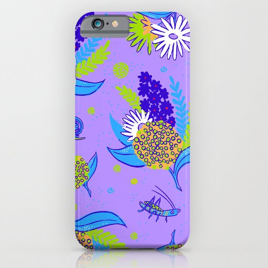 Picnic Pals bouquet in blueberry iPhone & iPod Case