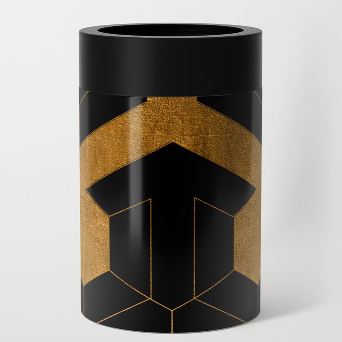 Gold Arrow Pattern Can Cooler