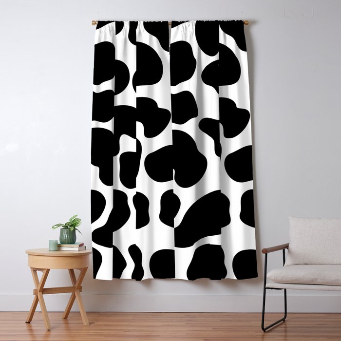 Cow Print Blackout Curtain By Christyne Society6