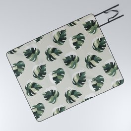 Cat and Plant Pattern 3 Picnic Blanket