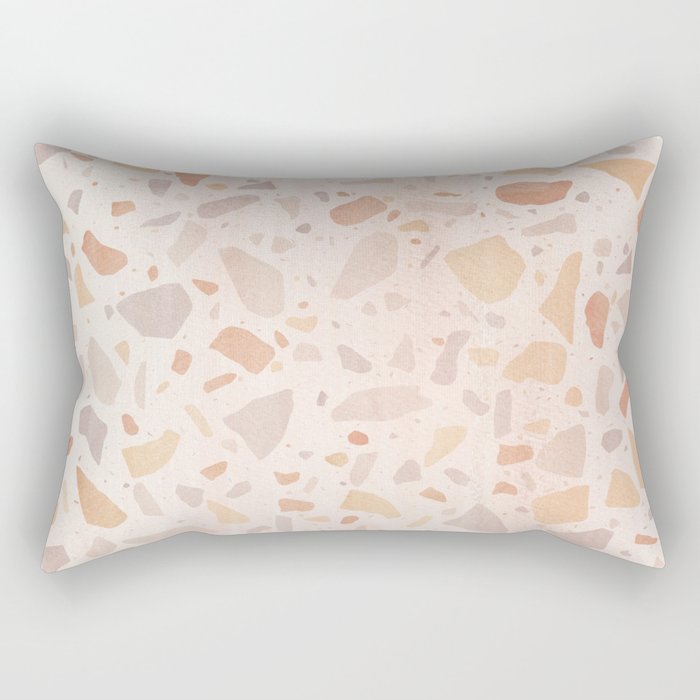 Pastel terrazzo marble Rectangular Pillow