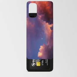 Moon in Sunset Clouds Android Card Case