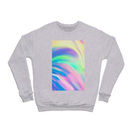 Holographic Pattern Crewneck Sweatshirt