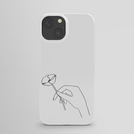 Hand Holding Flower Large iPhone Case