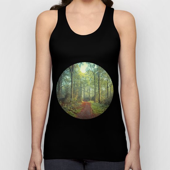 Forest Morning Walk Unisex Tank Top