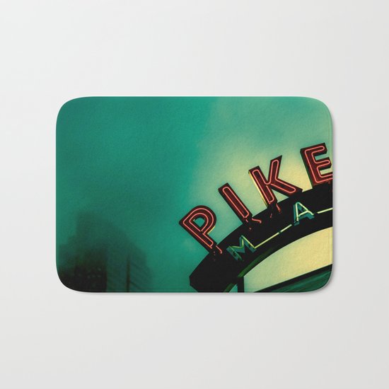 Pike Place Market at Dawn Bath Mat