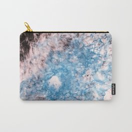 Pearl Blue Mist Carry-All Pouch | Pearlblue, White, Resinart, Pearlpowder, Paint, Resin, Inks, Art, Painting, Acrylic 